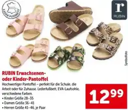 Interspar Rubin erwachsenen- oder kinder-pantoffel Angebot