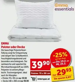 Interspar Emma polster oder decke Angebot