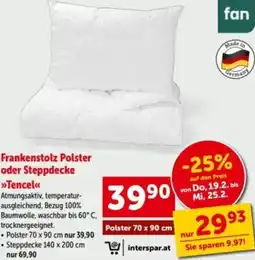 Interspar Frankenstolz Polster oder Steppdecke Angebot