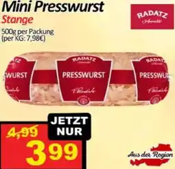 Wurstico Mini Presswurst Angebot