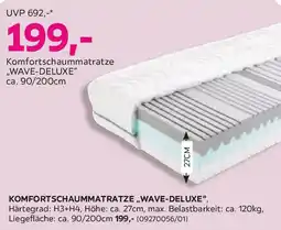 Mömax Komfortschaummatratze wave-deluxe Angebot