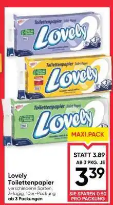 Maximarkt Lovely Toilettenpapier Angebot