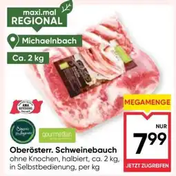 Maximarkt Oberösterr. Schweinebauch Angebot