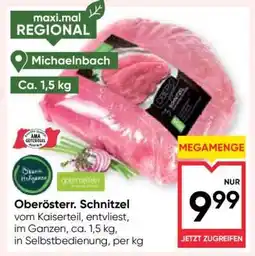 Maximarkt Oberöster. Schnitzel Angebot