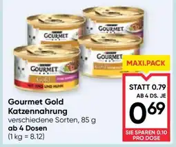 Maximarkt Gourmet Gold Katzennahrung Angebot