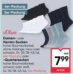 Maximarkt s.Oliver Damen- oder Herren-Socken Angebot