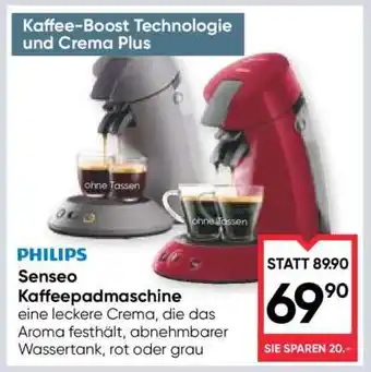 Maximarkt PHILIPS Senseo Kaffeepadmaschine Angebot