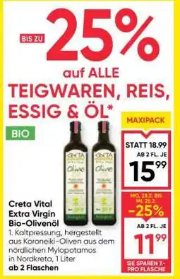 Maximarkt Creta Vital Extra Virgin Bio-Olivenöl Angebot