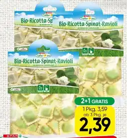 Spar Spar Natur pur Bio-Ricotta-Spinat-Ravioli Angebot
