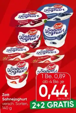 Spar Zott Sahnejoghurt Angebot