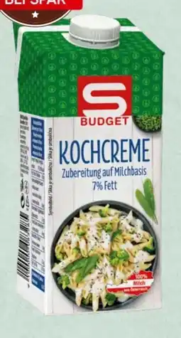 Spar S Budget Kochcreme Angebot
