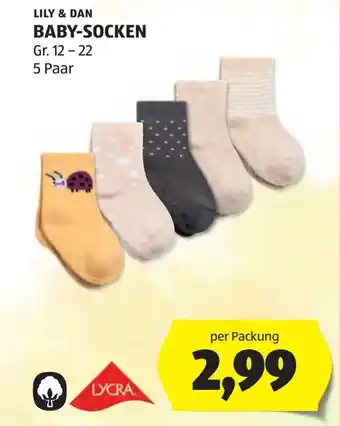 Hofer Lily & Dan Baby Socken Angebot