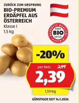 Hofer Bio-premium erdäpfel aus österreich Angebot