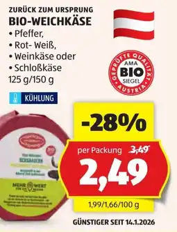 Hofer Bio Weichkäse Angebot