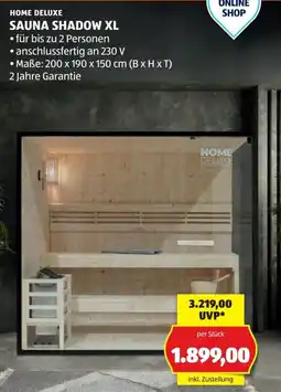 Hofer Sauna shadow xl Angebot