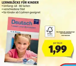 Hofer Lernblöcke für kinder Angebot