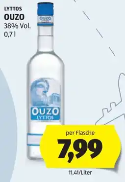 Hofer Lyttos Ouzo Angebot