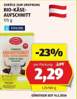 Hofer Bio käse aufschnitt Angebot