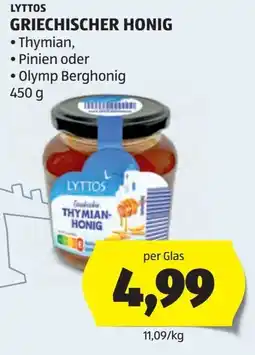 Hofer Griechischer Honig Angebot