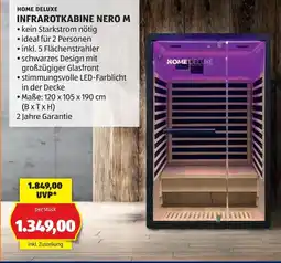 Hofer Home deluxe infrarotkabine nero m Angebot