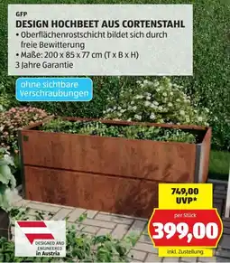 Hofer Design hochbeet aus cortenstahl Angebot