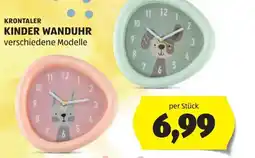 Hofer Krontaler kinder wanduhr Angebot