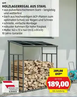 Hofer Holzlagerregal aus stahl Angebot