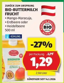 Hofer BIO-BUTTERMILCH FRUCHT Angebot