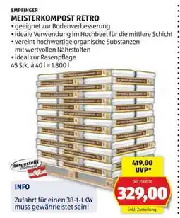 Hofer MEISTERKOMPOST RETRO Angebot