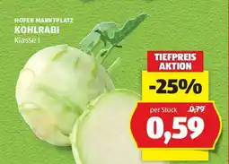 Hofer Kohlrabi Angebot