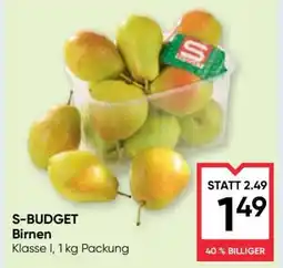 Maximarkt S-BUDGET Birnen Angebot