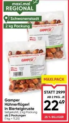 Maximarkt Gamper Hühnerflügerl in Bierteigkruste Angebot