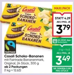 Maximarkt Casali Schoko-bananen Angebot