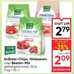Maximarkt Erdbeer-Chips, Himbeeren oder Beeren-Mix Angebot