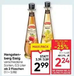 Maximarkt Hengstenberg Essig Angebot