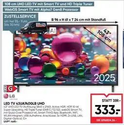 Maximarkt LED TV 43UJ7400LB UHD Angebot