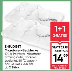 Maximarkt S-BUDGET Microfaser-Bettdecke Angebot