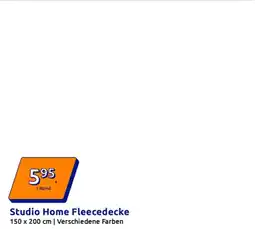 Action Studio Home Fleecedecke Angebot