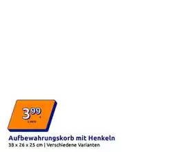 Action Aufbewahrungskorb mit Henkeln Angebot