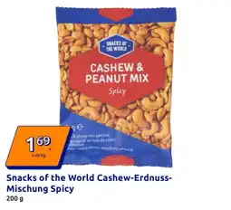 Action Snacks of the World Cashew Erdnuss Mischung Spicy Angebot