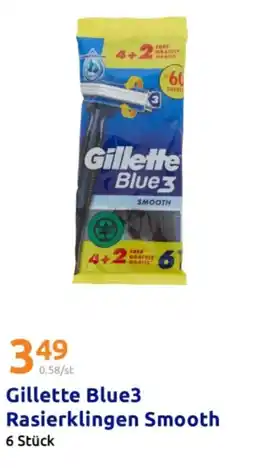 Action Gillette blue3 rasierklingen smooth Angebot
