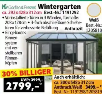 Garten & Freizeit Wintergarten