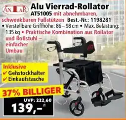 Norma Alu Vierrad Rollator AT51005 Angebot