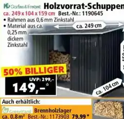 Norma Holzvorrat Schuppen Angebot