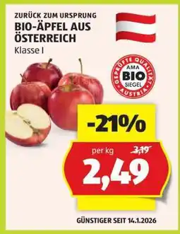 Hofer BIO-ÄPFEL AUS ÖSTERREICH Angebot