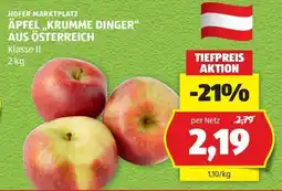 Hofer Äpfel „Krumme Dinger“ aus Österreich Angebot