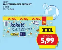 Hofer KOKETT TOILETTENPAPIER MIT DUFT Angebot