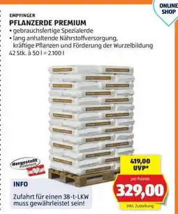 Hofer EMPFINER PFLANZERDE PREMIUM Angebot
