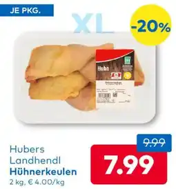 T&G Hubers Landhendl Hühnerkeulen Angebot