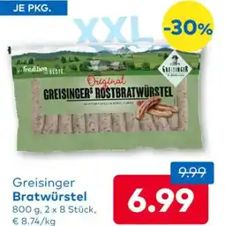 T&G Greisinger Bratwürstel Angebot